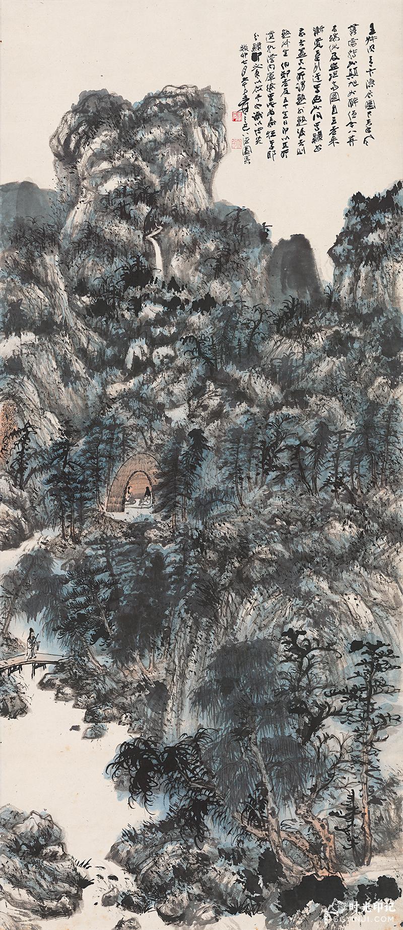张大千-仿王蒙青卞隐居图-c2571.jpg