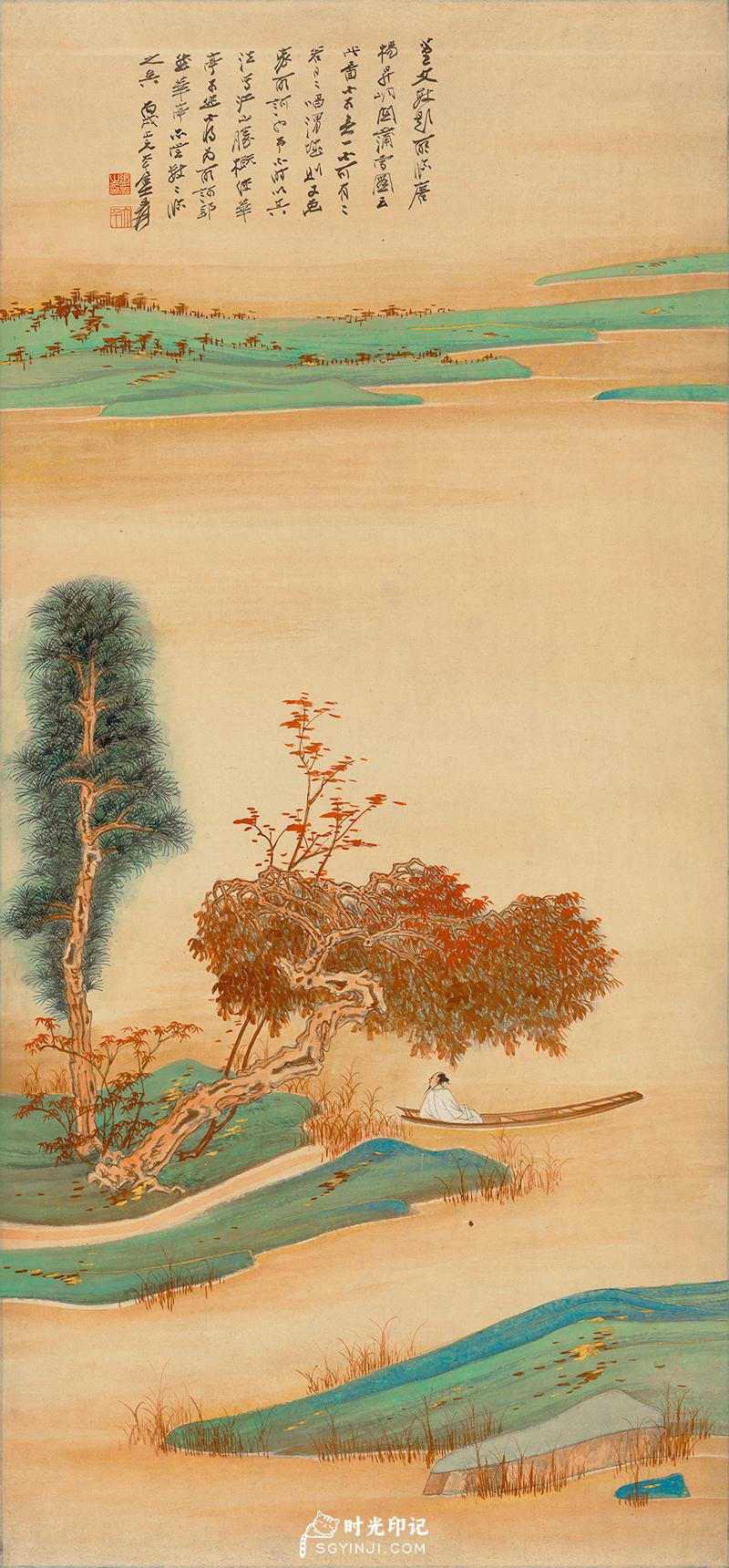 张大千-金璧山水-峒关蒲雪图(102.8x47.8cm)1053.jpg