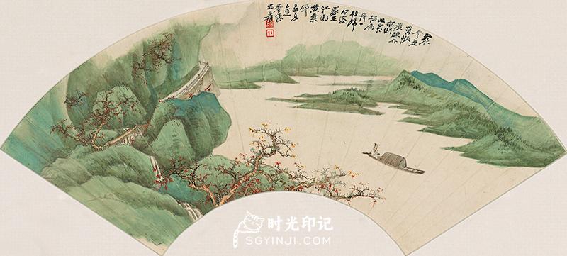 张大千-扇面-扁舟归客-173x515.jpg