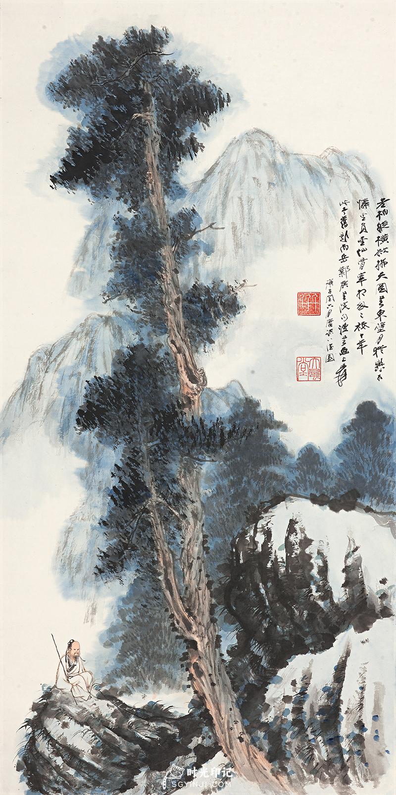 张大千-松树.jpg