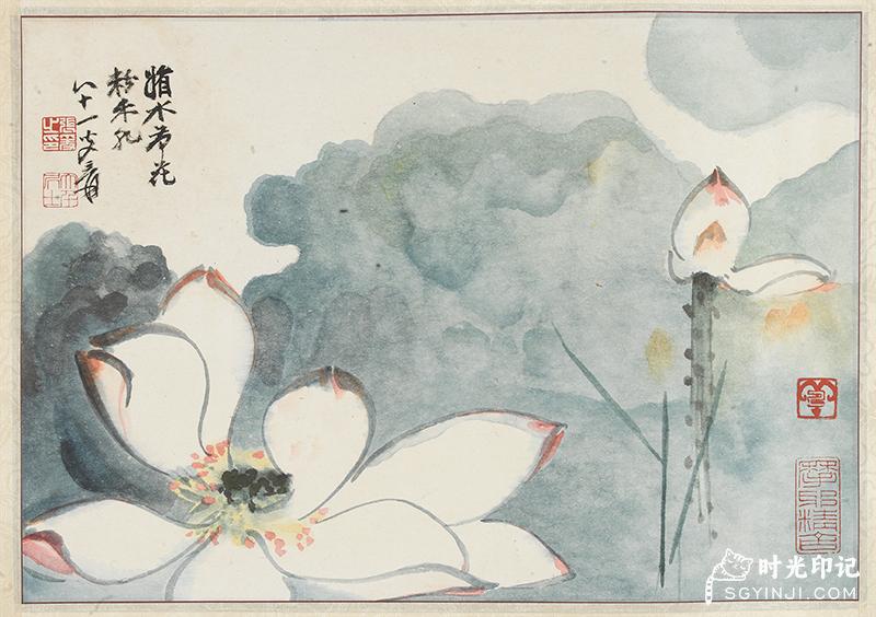 張大千-荷花世界夢俱香圖｜2022春拍- 帝圖拍賣- 領銜全台書畫