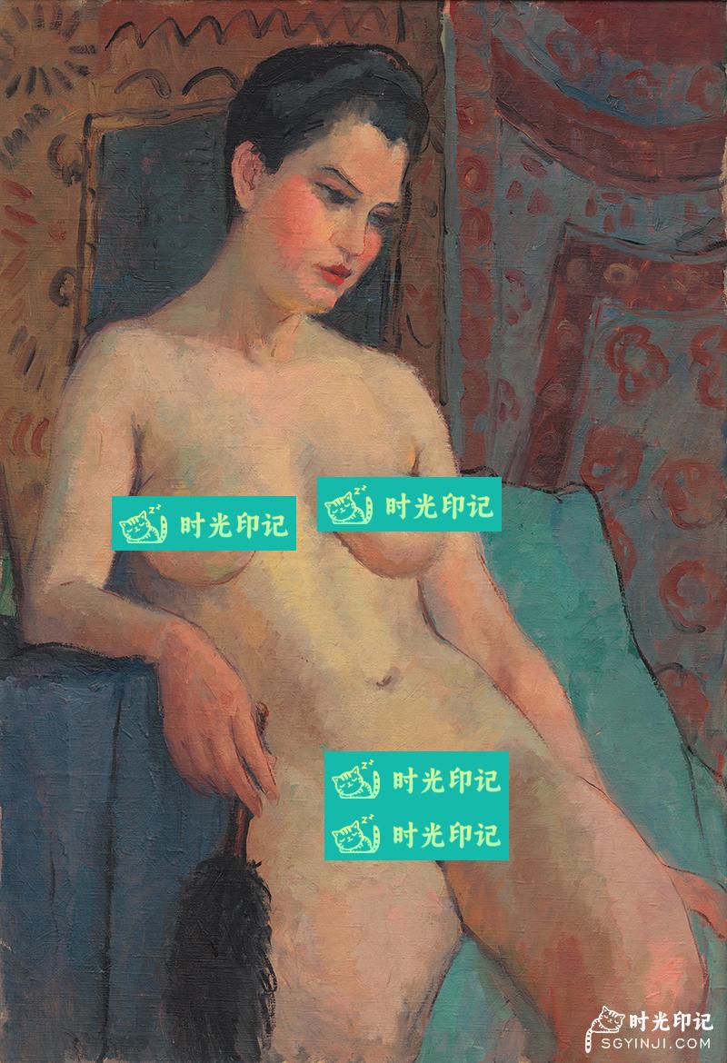 01潘玉良-持黑色掸子的裸女#MH093.jpg